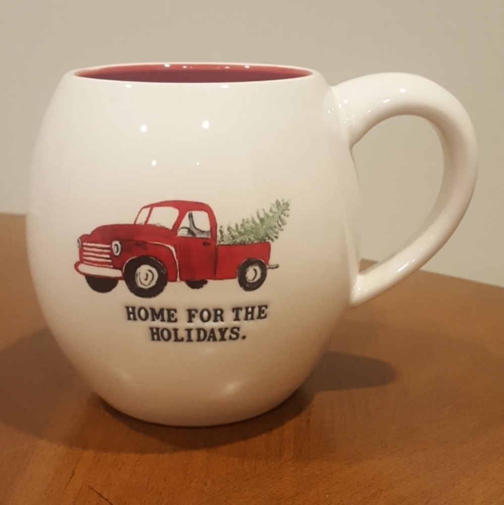 Set of 4 Rae Dunn Home for the Holidays Mugs